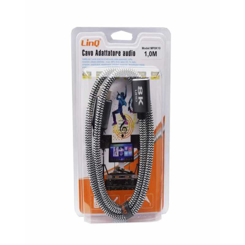 Câble HDMI Mâle / Femelle 8K Nylon Tressé 1.0m LinQ MF8K10 — LinQ · Smarty Paris 18e